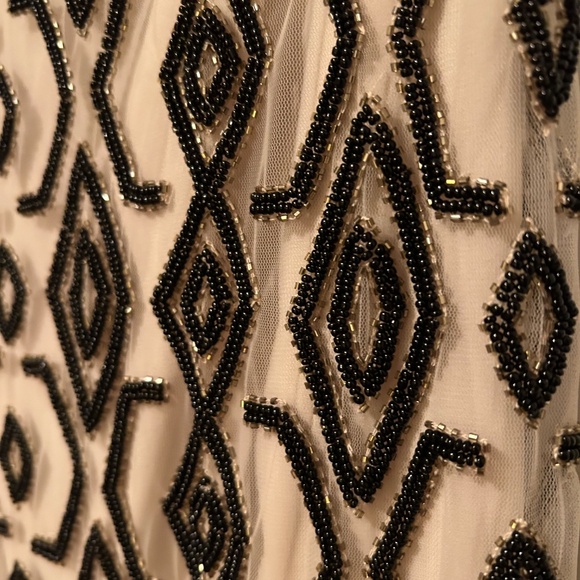 ALICE + OLIVIA Arlette Midi Dress Black/Cream Size 2 - Picture 10 of 12